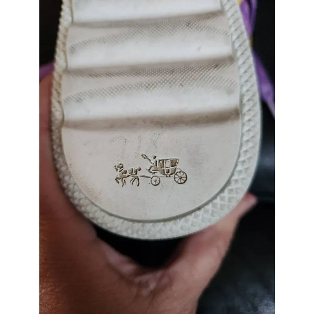 Coach Lo Top Floral pattern Sneaker A00998 Woman's Size 10B
